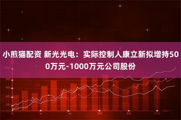 小煎猫配资 新光光电：实际控制人康立新拟增持500万元-1000万元公司股份