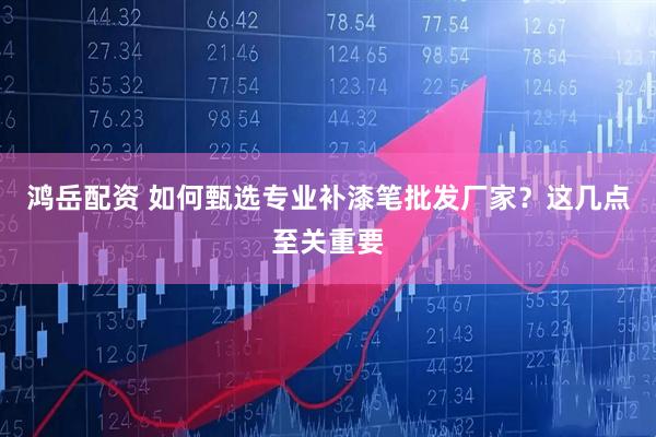 鸿岳配资 如何甄选专业补漆笔批发厂家？这几点至关重要